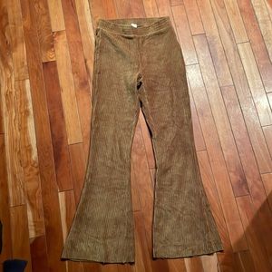 Aerie textured yoga pants flare XS